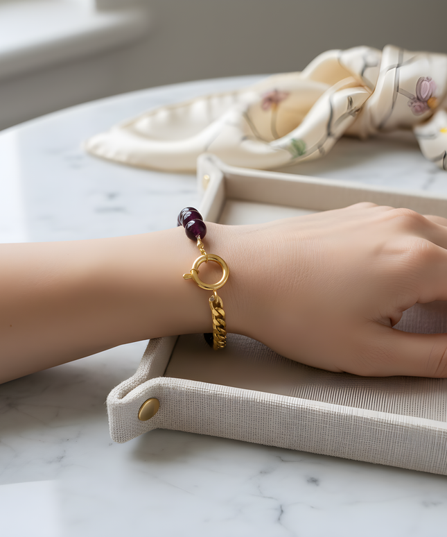 Bordeaux Harmonie Armband