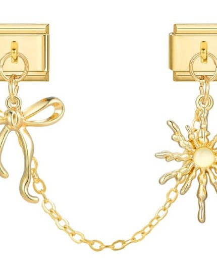 Doppel Charm Schleife & Sonne