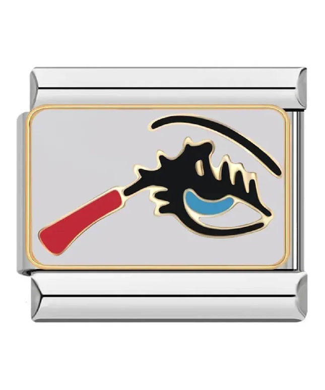 Auge mit Wimperntusche