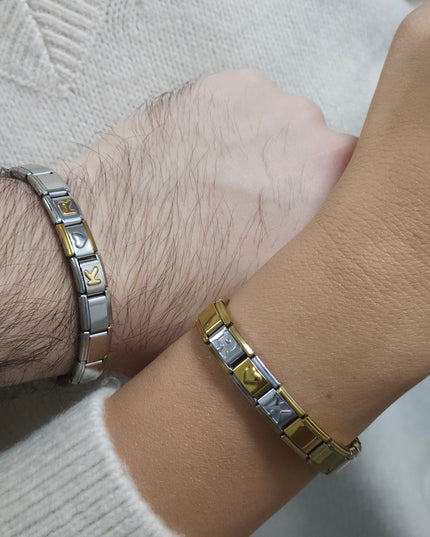 Couple Charm Armbänder im Set