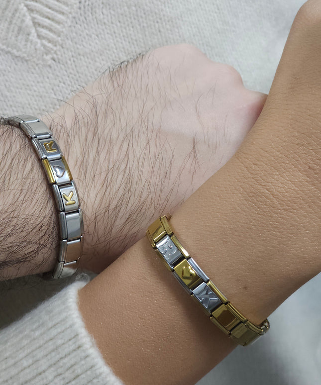 Couple Charm Armbänder im Set