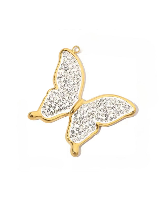 Schmetterling Charm mit Zirkonstein
