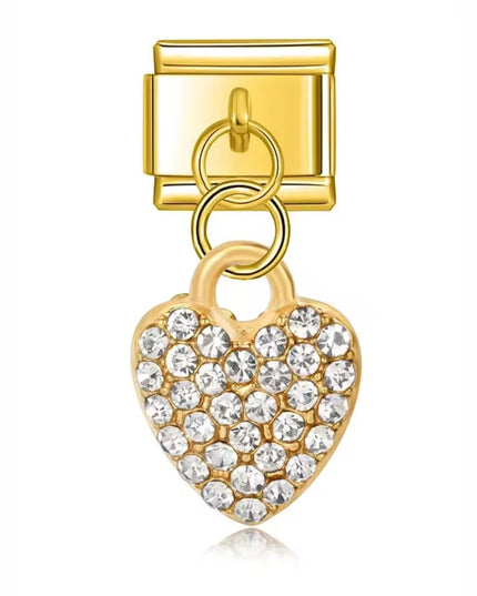 Herz mit Zirkonia Steinen