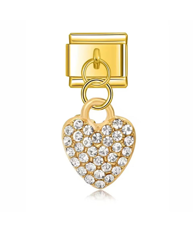 Herz mit Zirkonia Steinen