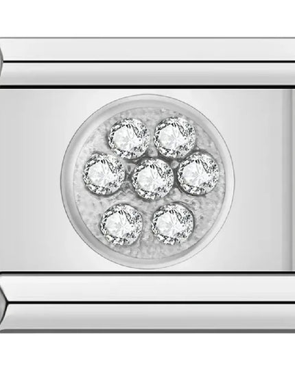 Kreis aus zirkonia Steinen